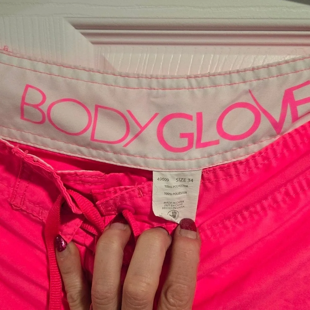Body Glove Mens Neon Pink Board Shorts Swim Trunks‎ Size 34 49609